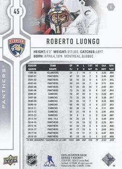 2019-20 Upper Deck #45 Roberto Luongo Back