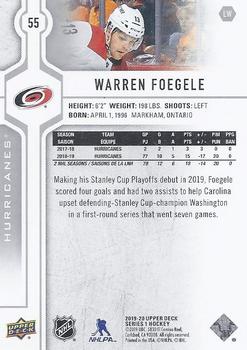 2019-20 Upper Deck #55 Warren Foegele Back