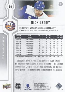 2019-20 Upper Deck #96 Nick Leddy Back