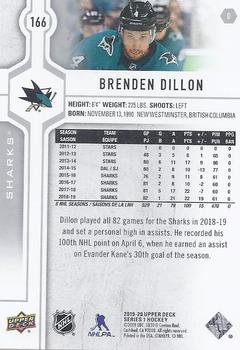 2019-20 Upper Deck #166 Brenden Dillon Back