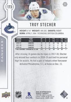 2019-20 Upper Deck #173 Troy Stecher Back