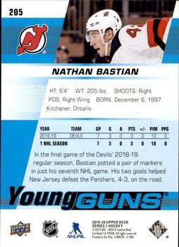 2019-20 Upper Deck #205 Nathan Bastian Back