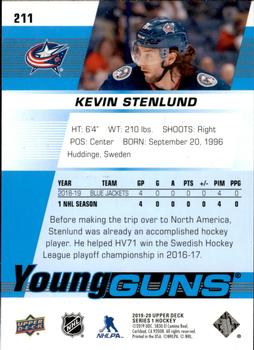 2019-20 Upper Deck #211 Kevin Stenlund Back