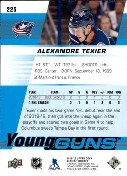 2019-20 Upper Deck #225 Alexandre Texier Back