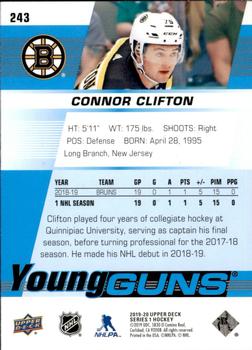 2019-20 Upper Deck #243 Connor Clifton Back
