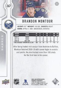2019-20 Upper Deck #267 Brandon Montour Back