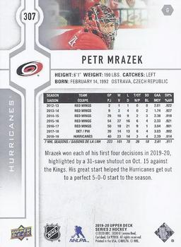 2019-20 Upper Deck #307 Petr Mrazek Back