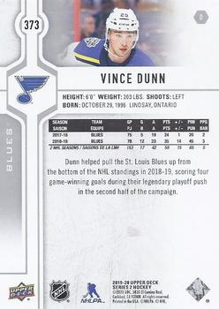 2019-20 Upper Deck #373 Vince Dunn Back