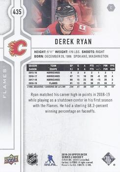 2019-20 Upper Deck #435 Derek Ryan Back