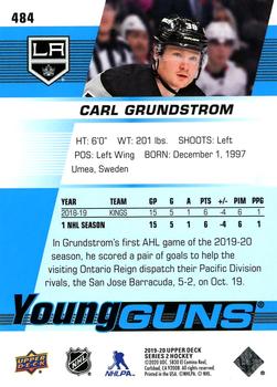 2019-20 Upper Deck #484 Carl Grundstrom Back