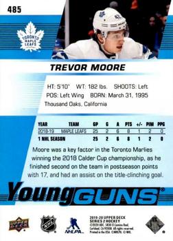 2019-20 Upper Deck #485 Trevor Moore Back