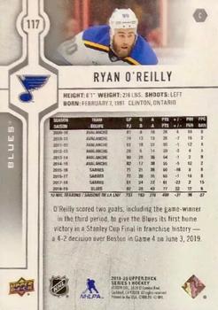 2019-20 Upper Deck #117 Ryan O'Reilly Back