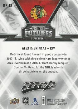2018-19 Upper Deck MVP - Bright Futures #BF-13 Alex DeBrincat Back