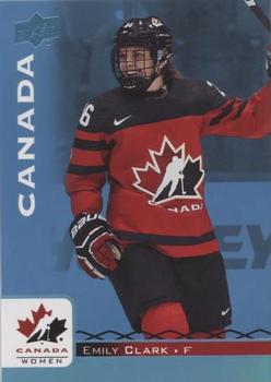 2017 Upper Deck Team Canada Juniors - Blue Spectrum #26 Emily Clark Front
