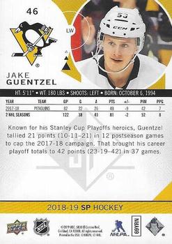 2018-19 SP #46 Jake Guentzel Back