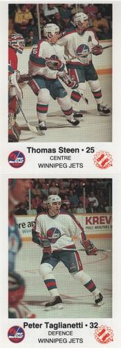 1988-89 Winnipeg Jets Police - Panels #NNO Thomas Steen / Peter Taglianetti Front