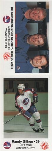 1988-89 Winnipeg Jets Police - Panels #NNO Bill Sutherland / Bruce Southern / Rick St. Croix / Randy Gilhen Front