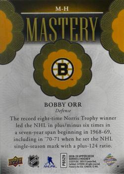 2018-19 Upper Deck - Mastery Achievements #M-H Bobby Orr Back