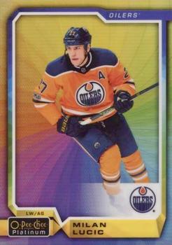 2018-19 O-Pee-Chee Platinum - Rainbow Color Wheel #32 Milan Lucic Front