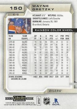2018-19 O-Pee-Chee Platinum - Rainbow Color Wheel #150 Wayne Gretzky Back