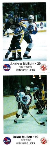 1985-86 Winnipeg Jets Police - Panels #NNO Andrew McBain / Brian Mullen Front