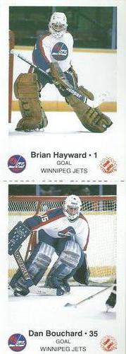 1985-86 Winnipeg Jets Police - Panels #NNO Brian Hayward / Dan Bouchard Front
