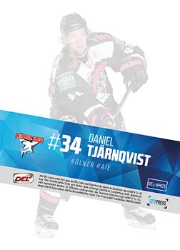 2014-15 Playercards Premium Serie 2 (DEL) - Hallmark of Excellence #DEL-HM05 Daniel Tjarnqvist Back