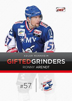 2014-15 Playercards Premium Serie 2 (DEL) - Gifted Grinders #DEL-GG07 Ronny Arendt Front