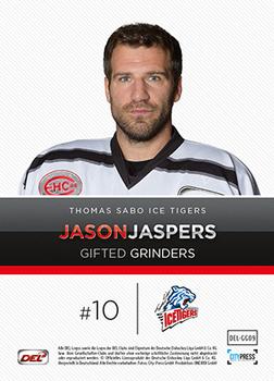 2014-15 Playercards Premium Serie 2 (DEL) - Gifted Grinders #DEL-GG09 Jason Jaspers Back