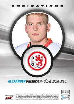 2014-15 Playercards Premium Serie 2 (DEL) - Aspirations #DEL-AS03 Alexander Preibisch Back