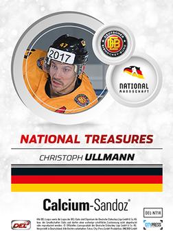 2014-15 Playercards Premium Serie 2 (DEL) - National Treasures #DEL-NT14 Christoph Ullmann Back