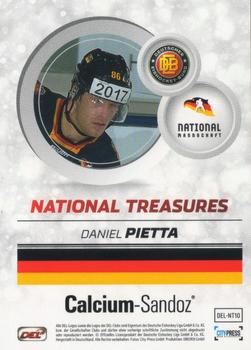 2014-15 Playercards Premium Serie 2 (DEL) - National Treasures Silver #DEL-NT10 Daniel Pietta Back