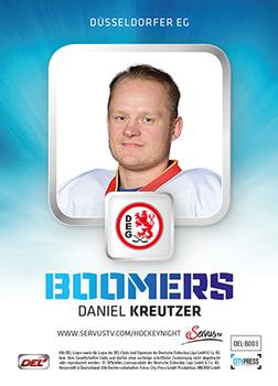 2014-15 Playercards Premium Serie 2 (DEL) - Boomers #DEL-BO03 Daniel Kreutzer Back