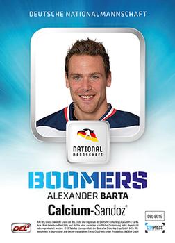 2014-15 Playercards Premium Serie 2 (DEL) - Boomers #DEL-BO16 Alexander Barta Back