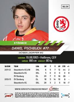 2013-14 Playercards Basic Serie (DEL) #DEL-234 Daniel Fischbuch Back