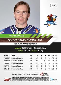 2013-14 Playercards Basic Serie (DEL) #DEL-242 Collin Danielsmeier Back