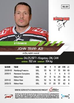 2013-14 Playercards Basic Serie (DEL) #DEL-269 John Tripp Back