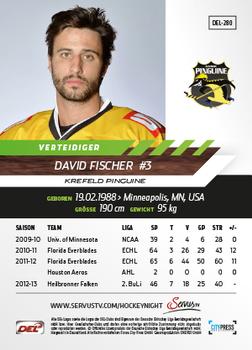2013-14 Playercards Basic Serie (DEL) #DEL-280 David Fischer Back