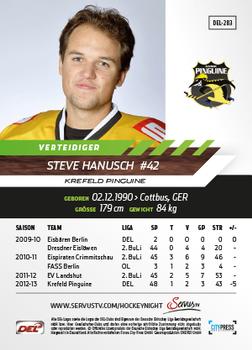 2013-14 Playercards Basic Serie (DEL) #DEL-283 Steve Hanusch Back