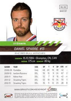 2013-14 Playercards Basic Serie (DEL) #DEL-302 Daniel Sparre Back