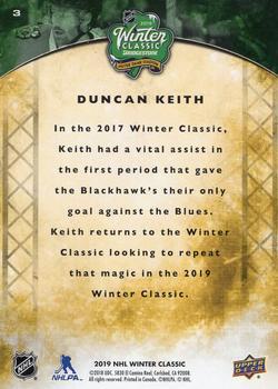 2019 Upper Deck Winter Classic #3 Duncan Keith Back