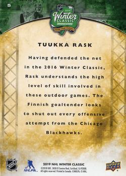 2019 Upper Deck Winter Classic #5 Tuukka Rask Back