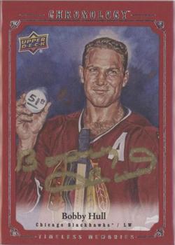2018-19 Upper Deck Chronology - Canvas Masterpiece Autos Red #CMA-BH Bobby Hull Front