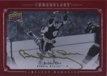 2018-19 Upper Deck Chronology - Canvas Masterpiece Autos Red #CMA-BO Bobby Orr Front