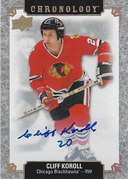 2018-19 Upper Deck Chronology - Franchise History Autographs #FH-CH-CK Cliff Koroll Front