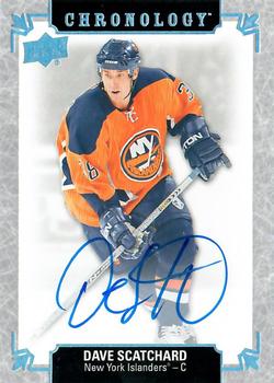 2018-19 Upper Deck Chronology - Franchise History Autographs #FH-NYI-SC Dave Scatchard Front