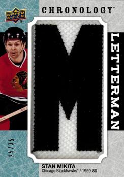 2018-19 Upper Deck Chronology - Letterman Patches Manufactured Letter Relics #L-CH-SM Stan Mikita Front