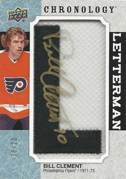 2018-19 Upper Deck Chronology - Letterman Patches Manufactured Letter Relics #L-PH-CL Bill Clement Front