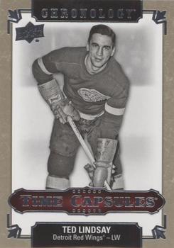 2018-19 Upper Deck Chronology - Time Capsules Rip Cards #TC-4 Ted Lindsay Front