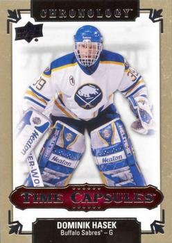2018-19 Upper Deck Chronology - Time Capsules Rip Cards #TC-39 Dominik Hasek Front